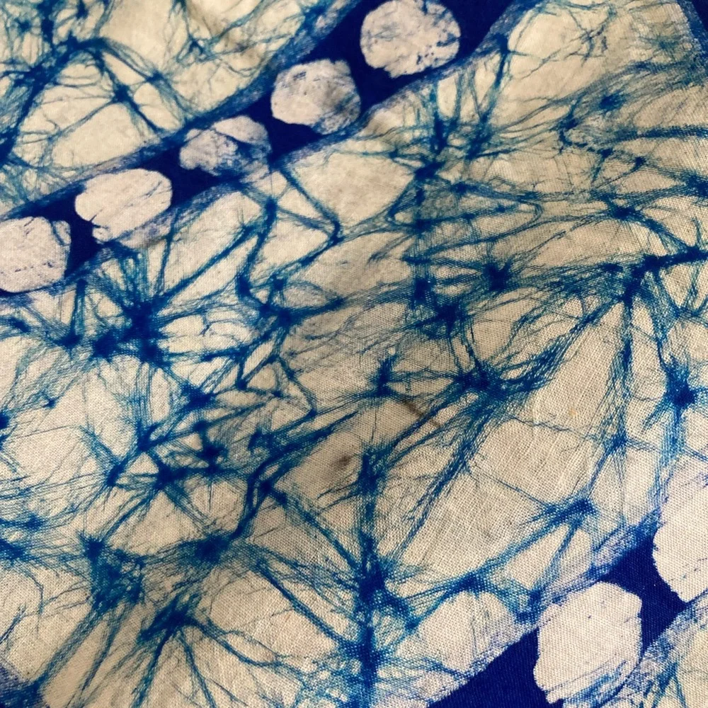 African wax print handmade batik fabric wall hangings lot of 3 - 33” x 45” - Picture 7 of 14